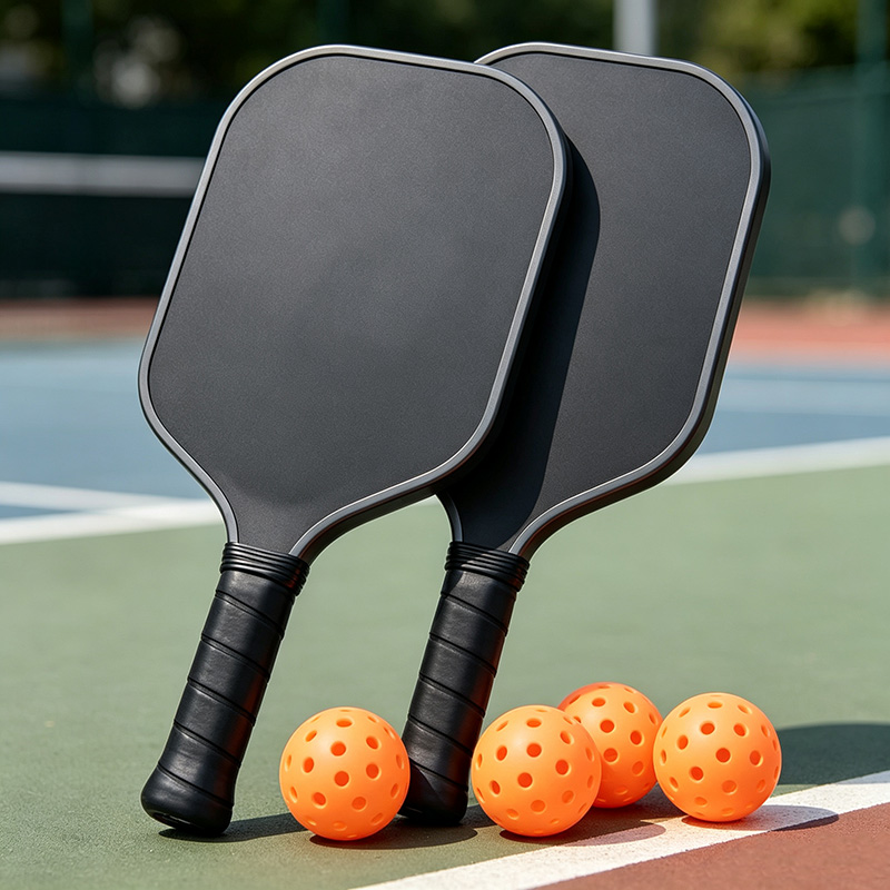 Solid Color Matte Fiberglass Pickleball Paddle Minimalist Entry Bulk Wholesale Thumbnail 2